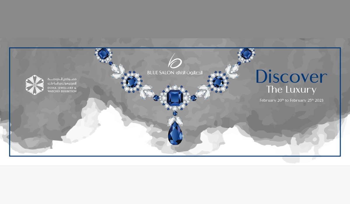 Blue Salons pavilion at the Doha Jewelry and Watches Exhibition is a must see